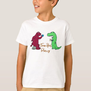 T-Rex Tea Party Shirt - Dinosaurus Verjaardag T-sh