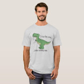 T-Rex tiny arms hates running nose T-shirt (Voorkant volledig)