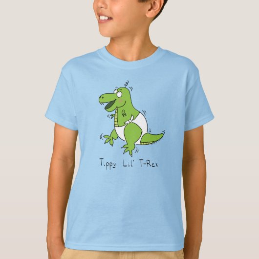 T-Rex Tippy Baby Dinosaur T-shirt du garçon (Devant)
