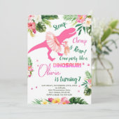 T-Rex Tutus Invitation Anniversaire, Tutus Rose No (Debout devant)
