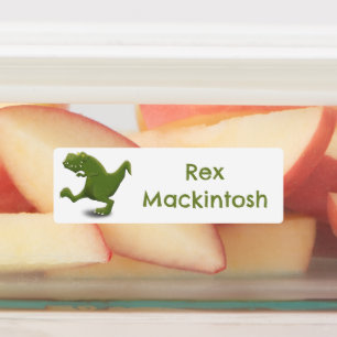 T rex tyrannosaurus dinosaurus cartoon gepersonali labels