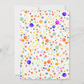 T-Rex Tyrannosaurus Kleurrijke Dinosaur Dinerfeest Kaart (Achterkant)