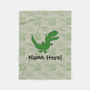 T-Rex Tyrannosaurus Rex Dinosaur Cartoon Kinder jo Fleece Deken