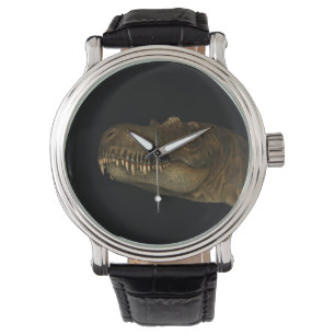 T-Rex Tyrannosaurus Rex Dinosaur Head Dino Face Horloge