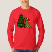 T Rex Ugly Kerstmis T-shirt (Voorkant)