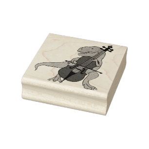 T-Rex Upright Bass Rubberstempel