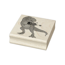 T-Rex Viool Rubberstempel
