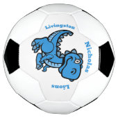 T Rex Voetbal - Blauw (Gedraaid)