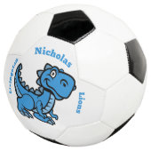 T Rex Voetbal - Blauw (Drie kwart)