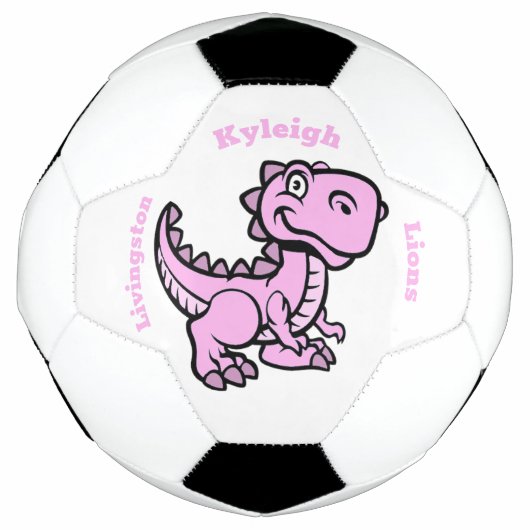 T Rex Voetbal - Roze (Voorkant)