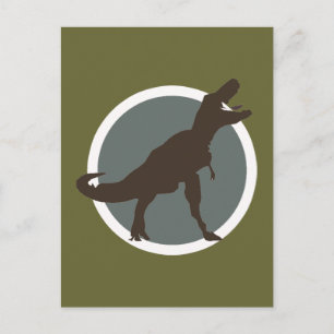 T-rex voor het houden van stralen briefkaart