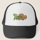 T-rex vs Platypus Trucker Pet (Voorkant)