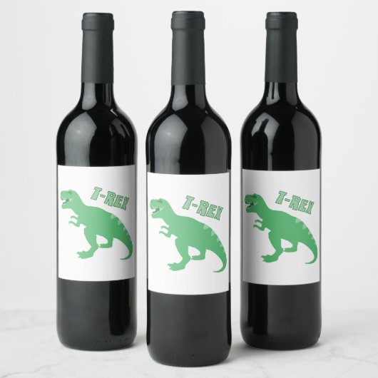 T-Rex Wijn Etiket (Flessen)