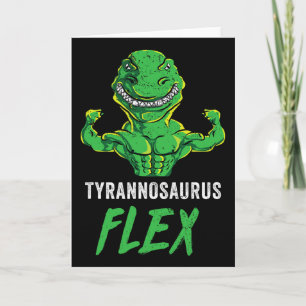 T Rex Workout Grappige Dinosaur Gym Gewichtheffen Kaart