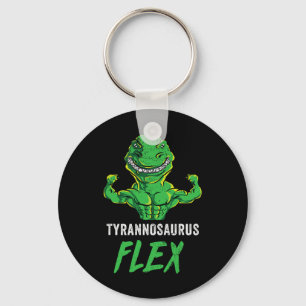 T Rex Workout Grappige Dinosaur Gym Gewichtheffen Sleutelhanger