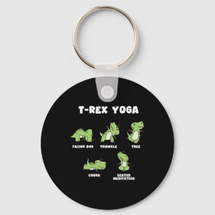 T-rex Yoga  Sleutelhanger