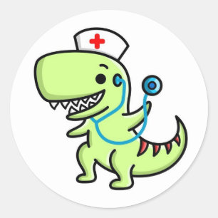 T-rex Zurse Sticker Round