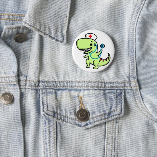 T-rex Zuurse Button (In situ)