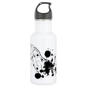 T-Rex (zwart en wit) Waterfles