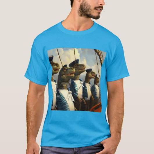 T Rexs matrozen T-shirt (Voorkant)