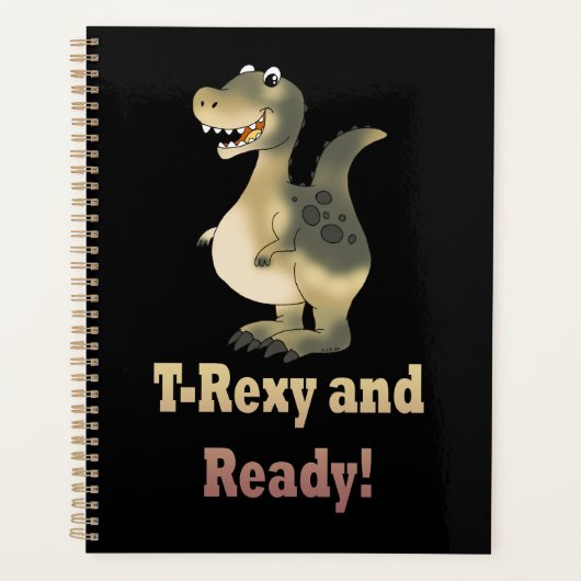 T-Rexy en Ready Dino Cartoon Planner (Voorkant)