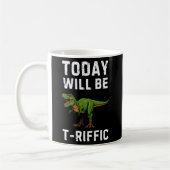 T-Riffic Day Mug - Funny T-Rex Coffee Mug (Gauche)