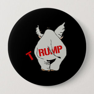 T-RUMP - Trump Elephant - Ronde Button 4,0 Cm