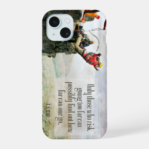 T.S. Eliot Inspirerend quote "Hoe ver" iPhone 15 Hoesje