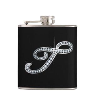 T Script "Diamond Bling"-fles Heupfles