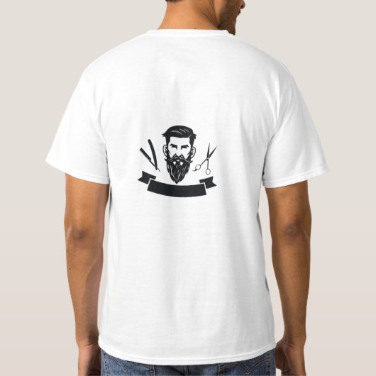 T-shert voor barber t-shirt (Achterkant)