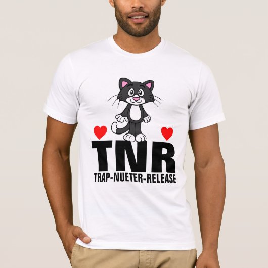 T-SHIRS VOOR TNR CAT-TRAP NUETER RELEASE T-SHIRT (Voorkant)