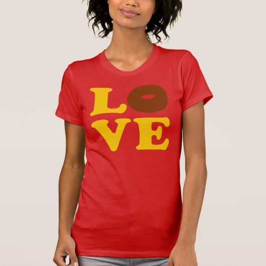 T-shirt ღ ♥ apparente Love Donut Bella Canvas Jersey T♥ ღ (Devant)