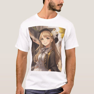 T-SHIRT かわいい女の子のイラスト