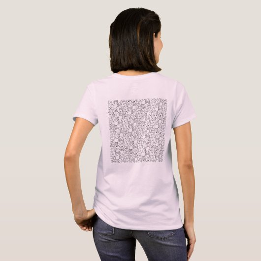 T-SHIRT ウサギ・タイルのテセレーション(AL) (Dos entier)