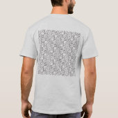 T-SHIRT ウサギ・タイルのテセレーション(AL)Tシャツ (Dos)
