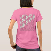 T-SHIRT ウサギ・タイルのテセレーション(WL) (Dos)