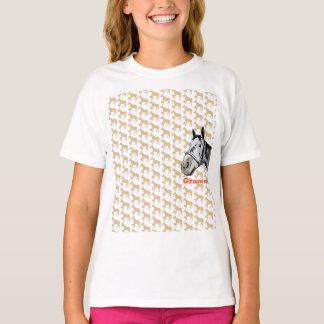 T-SHIRT ケイメイ牧場 グラマーちゃん ワンポイント&顔出し