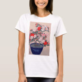 T-shirt ツツジの盆栽, azalée de bonsaïs de 小原古邨, Ohara Koson, (Devant)