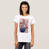 T-shirt ツツジの盆栽, azalée de bonsaïs de 小原古邨, Ohara Koson, (Devant entier)