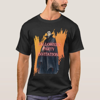 T-SHIRT ドラキュラ伯爵のハロウィンパーティー招待