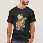 T-shirt 三味線を弾く猫, chat de 国芳 jouant la guitare, Kuniyoshi, (Devant)