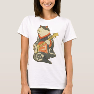T-shirt 三味線を弾く猫, chat de 国芳 jouant la guitare, Kuniyoshi,