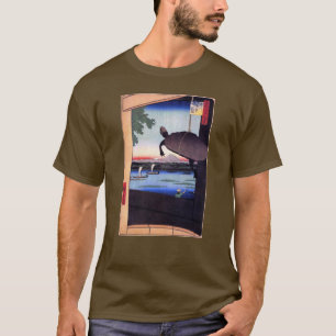 T-shirt 亀 と 富 山, 広 重 Tortue et Mont Fuji, Hiroshige, Ukiyo