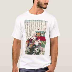 T-shirt 兎 の 歌 伎 役 者, Acteurs de Rabbit, Yoshifuji, Ukiyo-