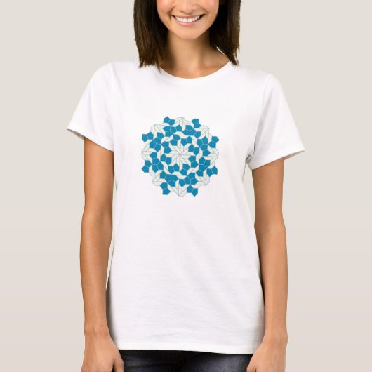T-SHIRT 凸五角形と台形の8回回転対称テセレーション (Devant)