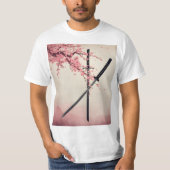 T-shirt 「刀と散華(Katana to Sange)」 (Devant)
