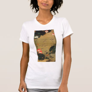 T-shirt 動 植 綵 絵(17)蓮 遊 ,  de  池