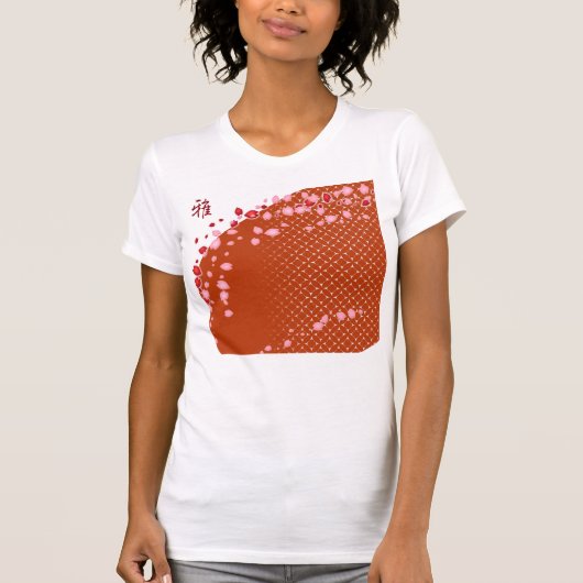 T-SHIRT 和風 "雅(MIYABI)-さくら" 七宝 Ⅲ (Devant)