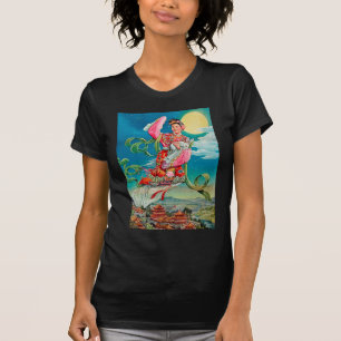 T-shirt 嫦娥 de Chang'e volant au festival de Mi-Automne