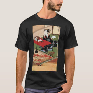 T-shirt 手 紙 を 書 く 女, 春 Femme qui écrit une lettre, Shunsho